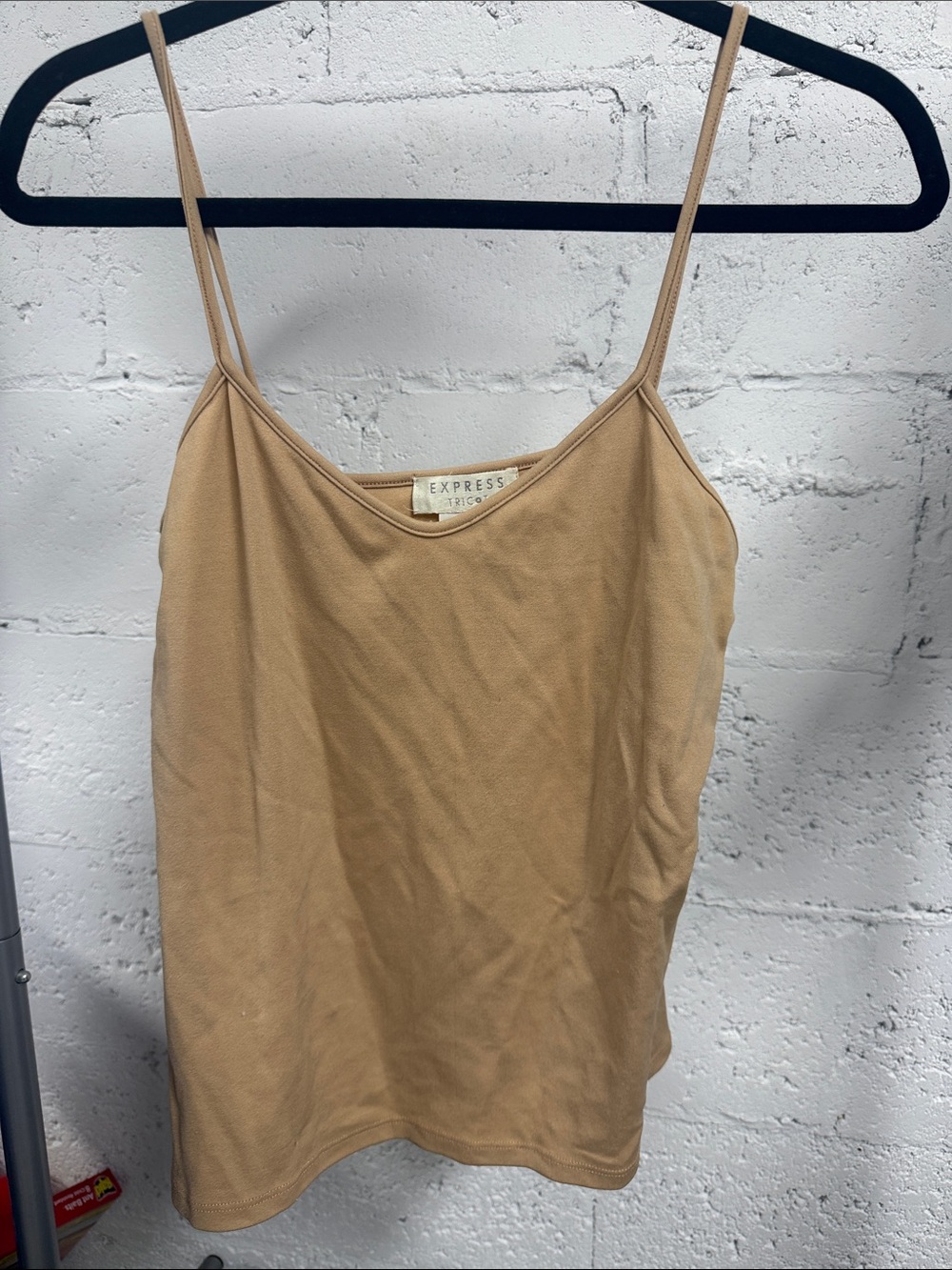 Express Beige Spaghetti-Strap Cami Top Size
Large Excellent Condition